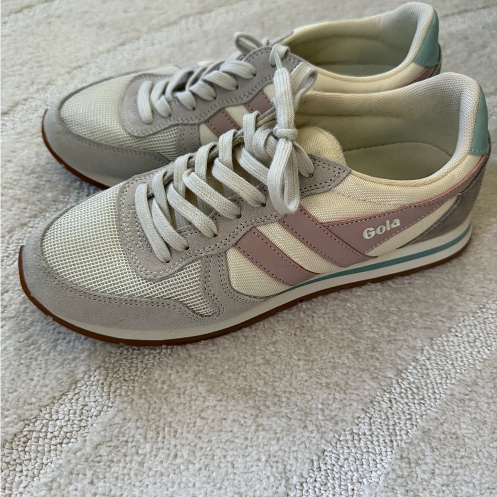 Gola Women's Beige and Light Gray Sneakers - Picture 4 of 7